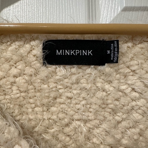 MinkPink Chunky Striped Knit Sweater Sz M - Picture 3 of 3